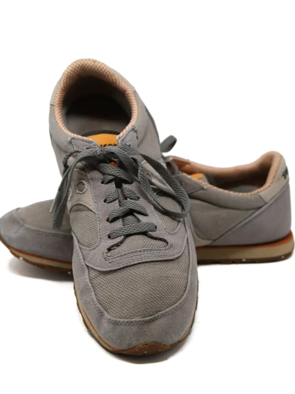 Saucony Jazz Low Pro Vegan Mens 11.5 Tan Orange Athletic Running Shoes Sneakers